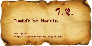 Tumbász Martin névjegykártya